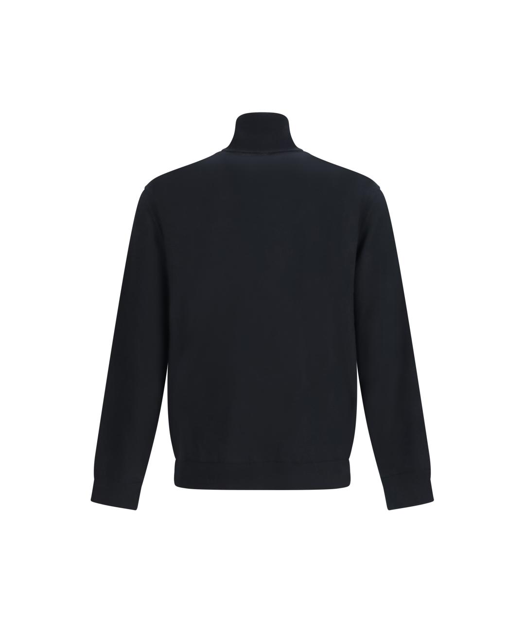 ZEGNA Черный кашемировый джемпер / свитер, фото 2