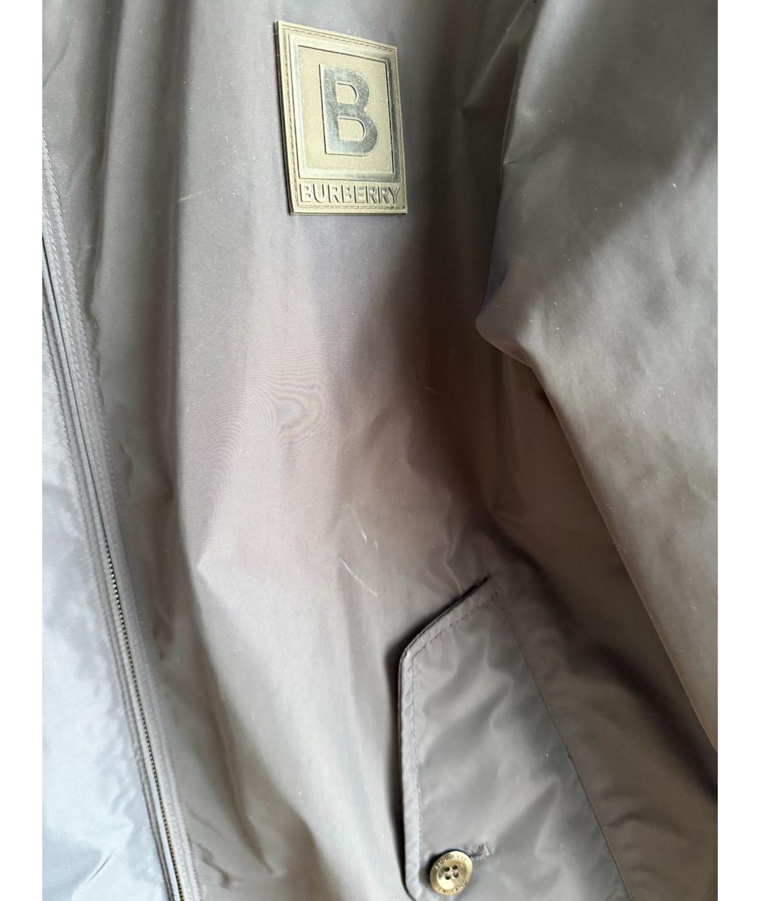 BURBERRY Темно-синяя нейлоновая куртка, фото 7