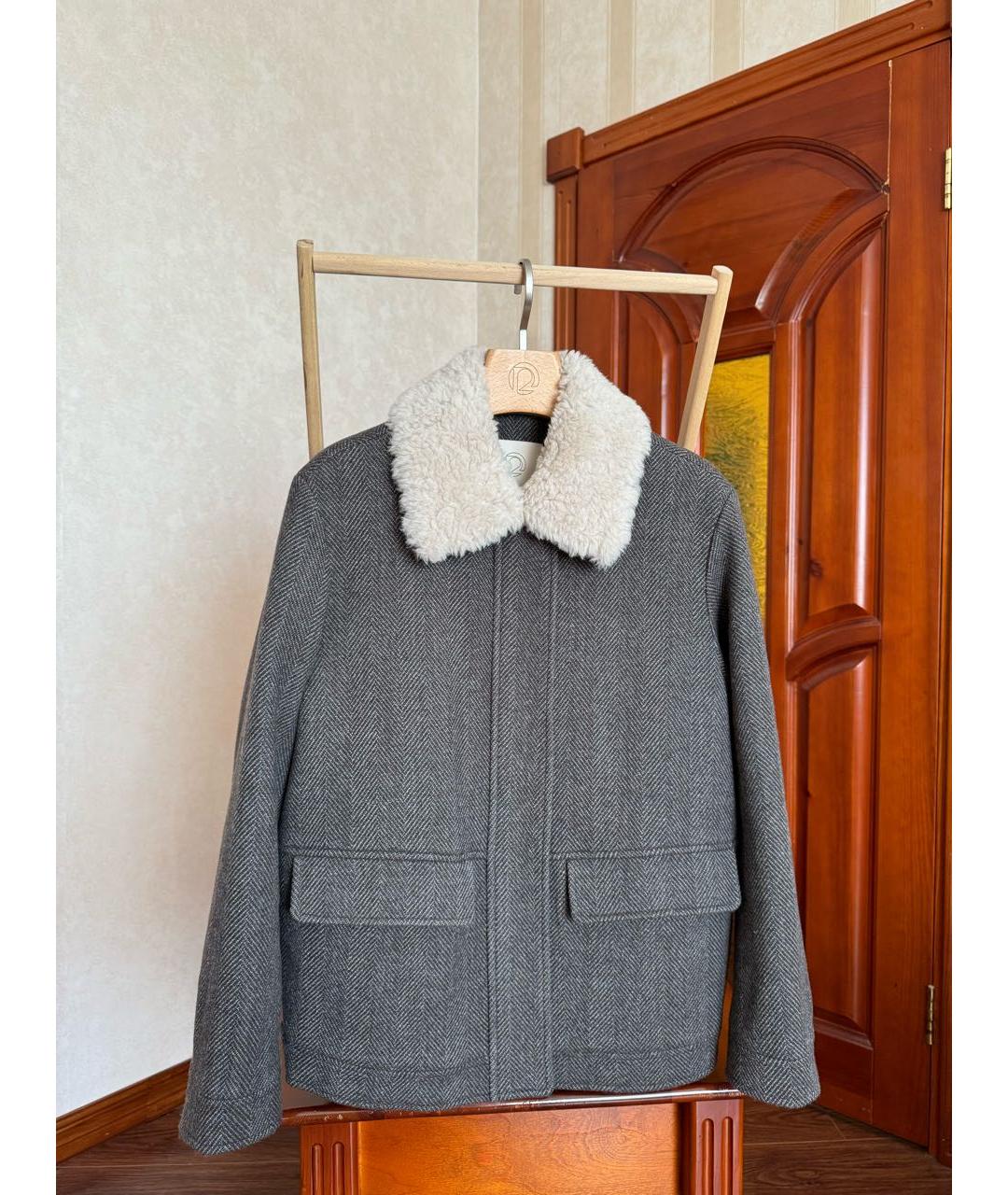 12 STOREEZ Коричневая шерстяная куртка, фото 3