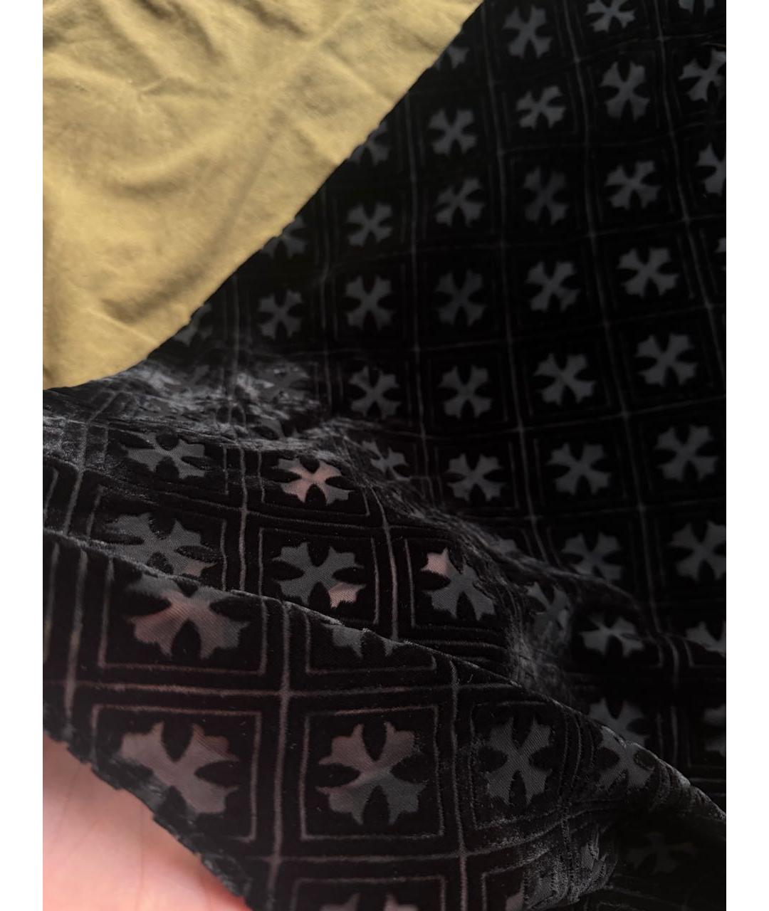 CHROME HEARTS Черное вискозное повседневное платье, фото 3