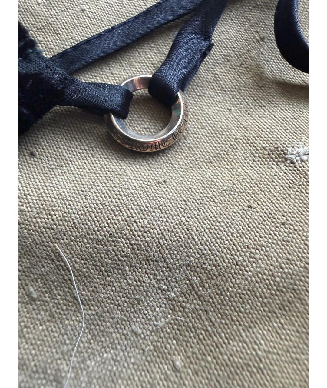 CHROME HEARTS Черное вискозное повседневное платье, фото 4
