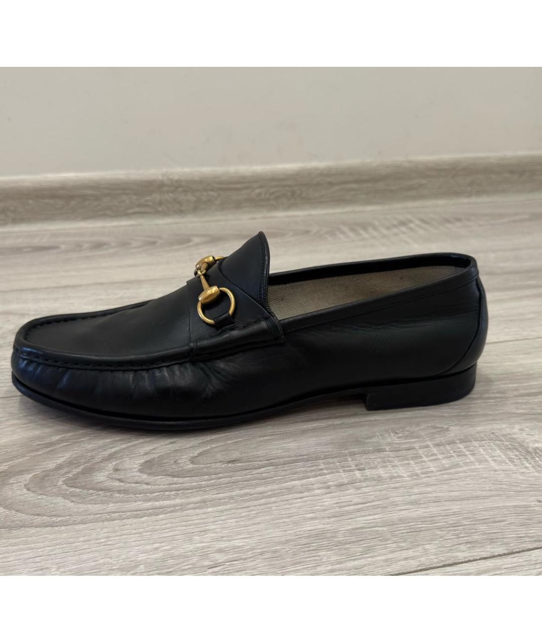 GUCCI Черные кожаные лоферы, фото 9