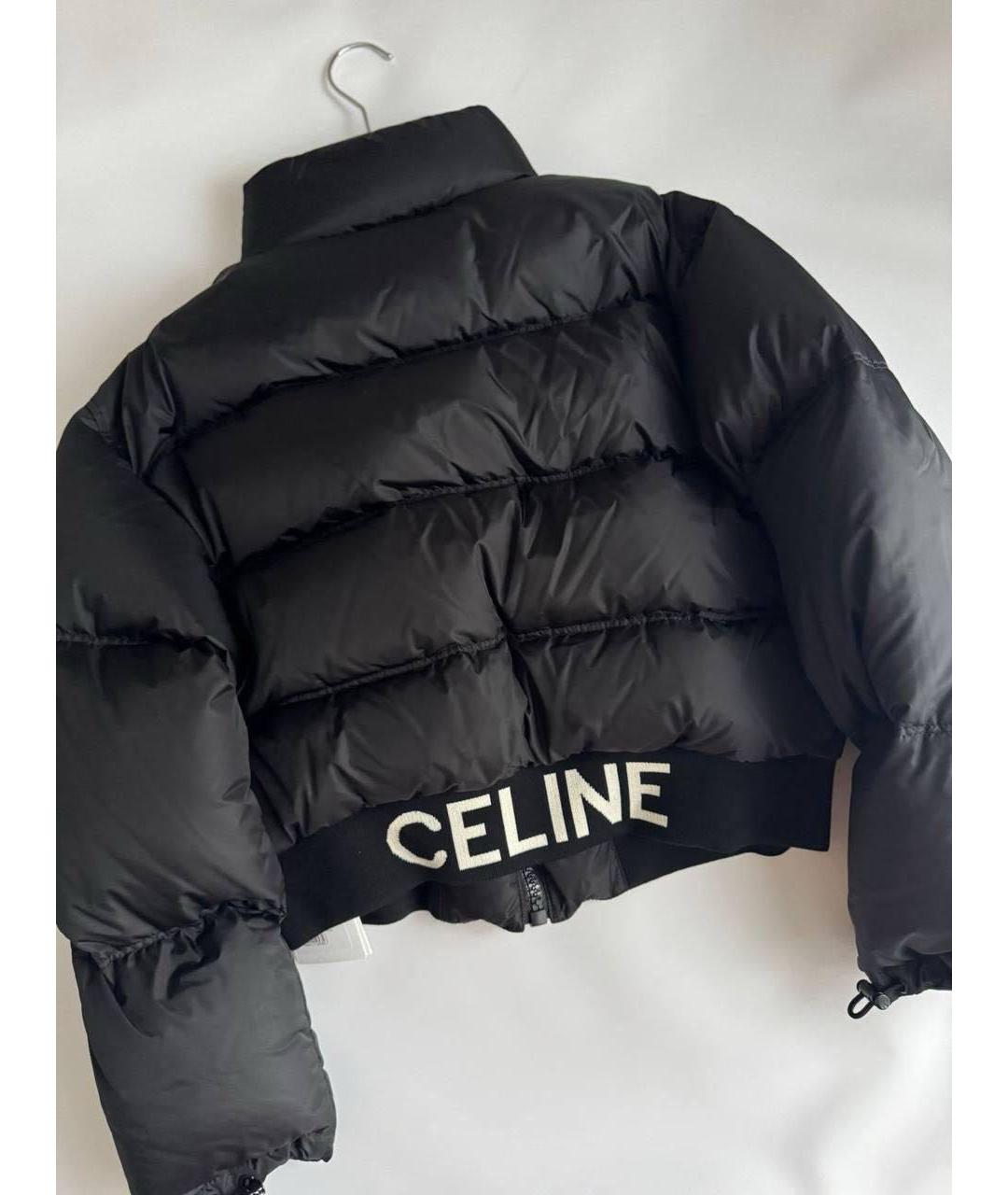 CELINE Черный нейлоновый пуховик, фото 2