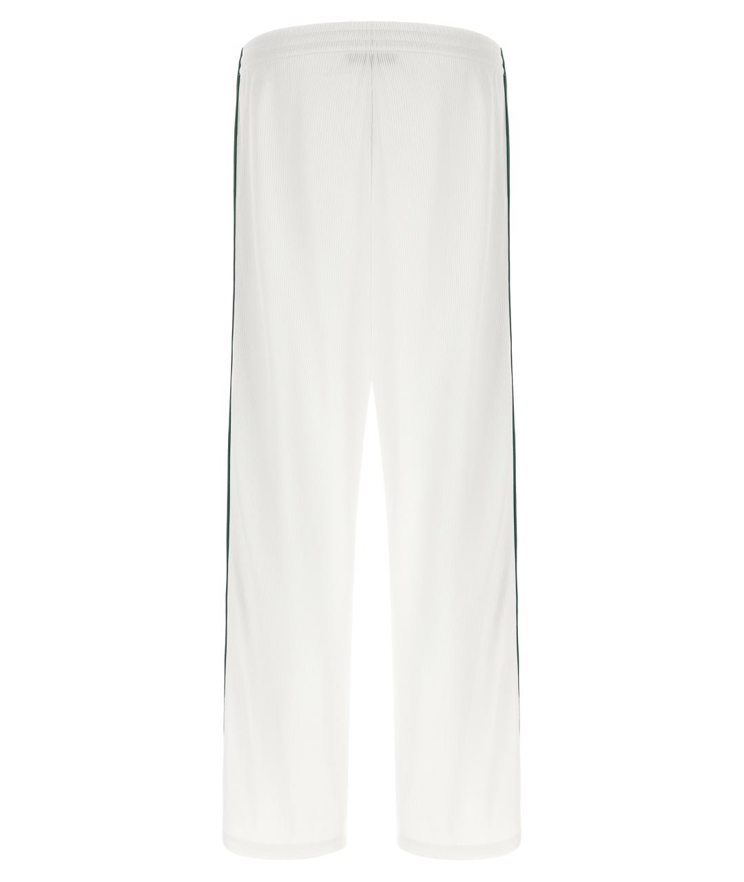 GUCCI Белые хлопковые прямые брюки, фото 2