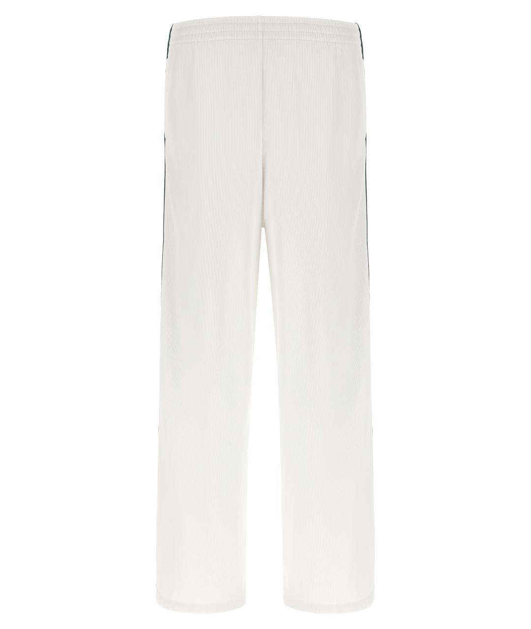 GUCCI Белые хлопковые прямые брюки, фото 1