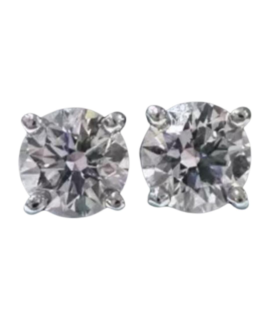 TIFFANY&CO Серебряные платиновые серьги, фото 1