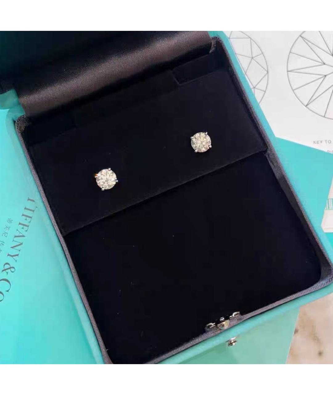 TIFFANY&CO Серебряные платиновые серьги, фото 5