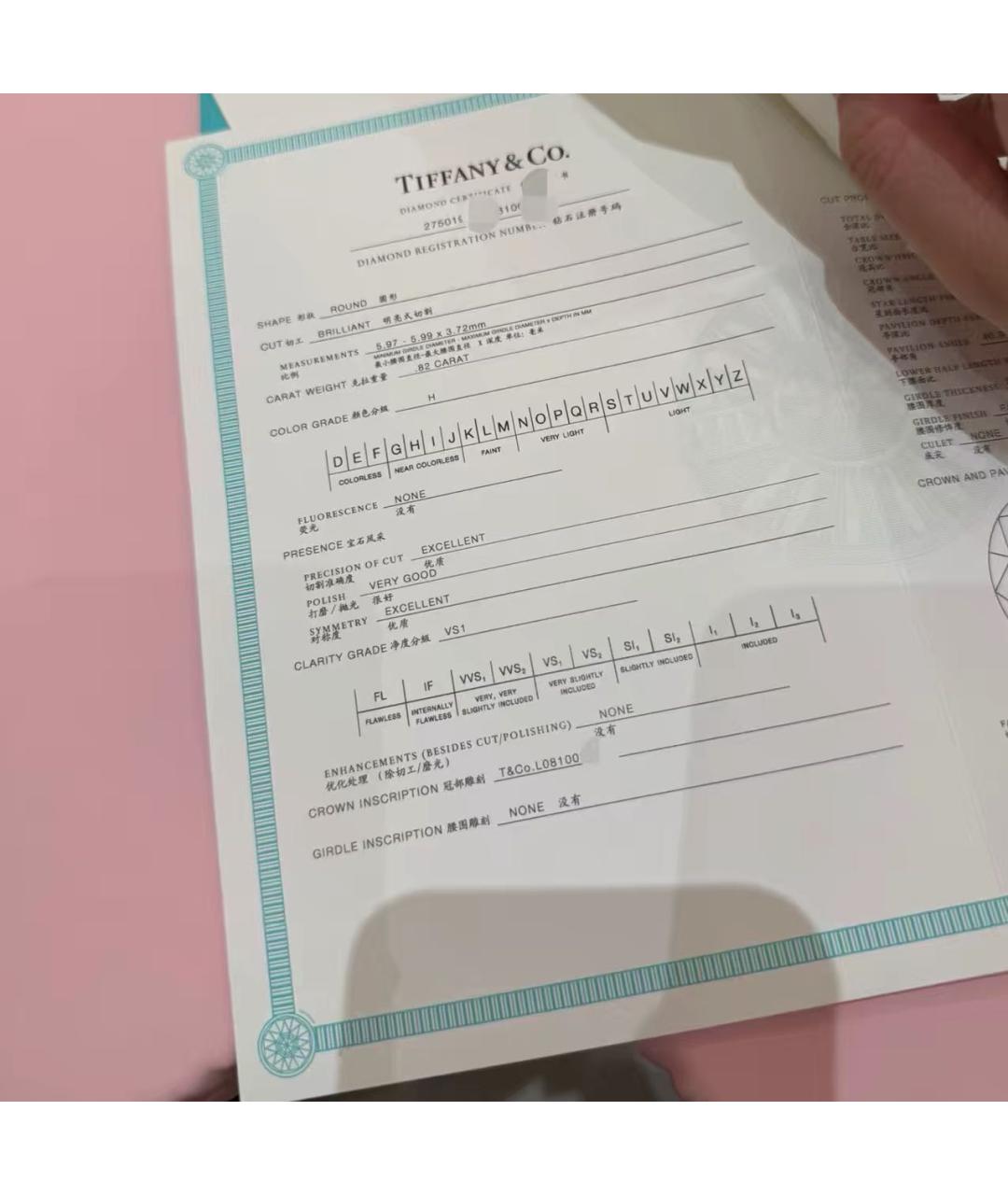 TIFFANY&CO Серебряные платиновые серьги, фото 3
