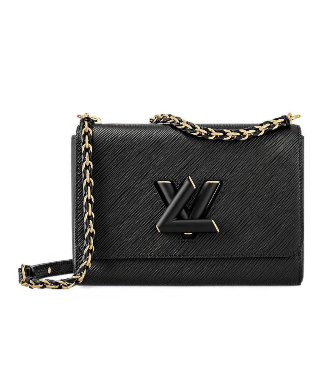 LOUIS VUITTON Черная кожаная сумка через плечо, фото 1