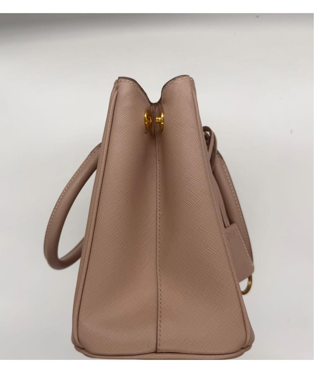 PRADA Бежевая кожаная сумка тоут, фото 2