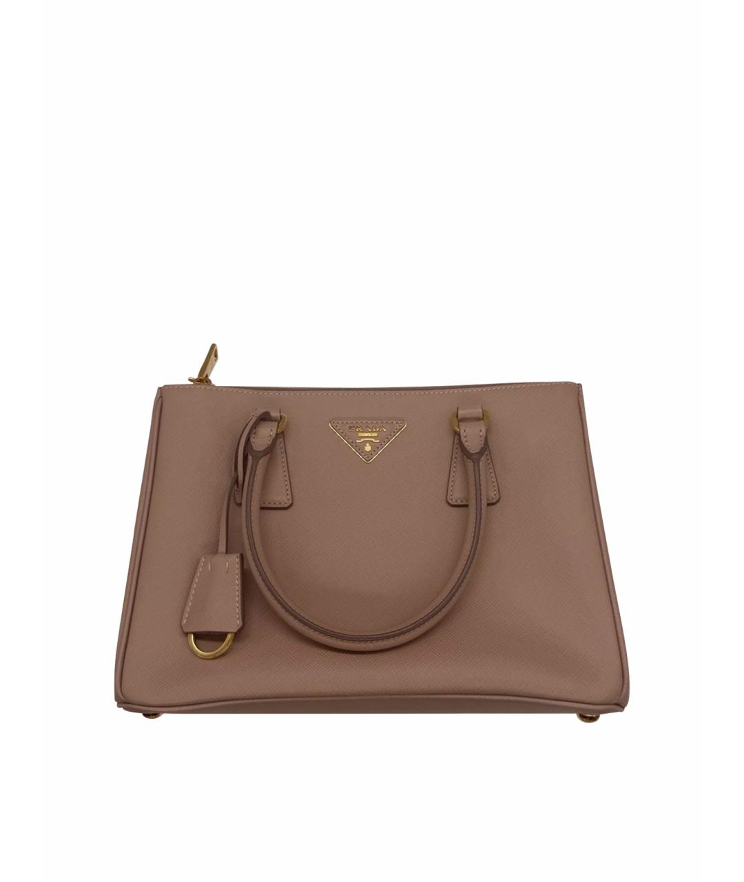 PRADA Бежевая кожаная сумка тоут, фото 1