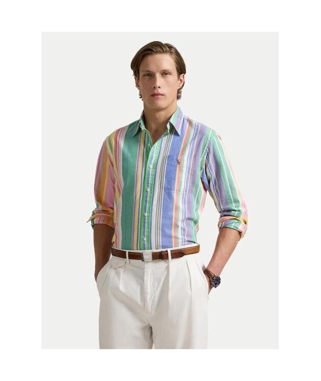 POLO RALPH LAUREN Мульти хлопковая кэжуал рубашка, фото 5