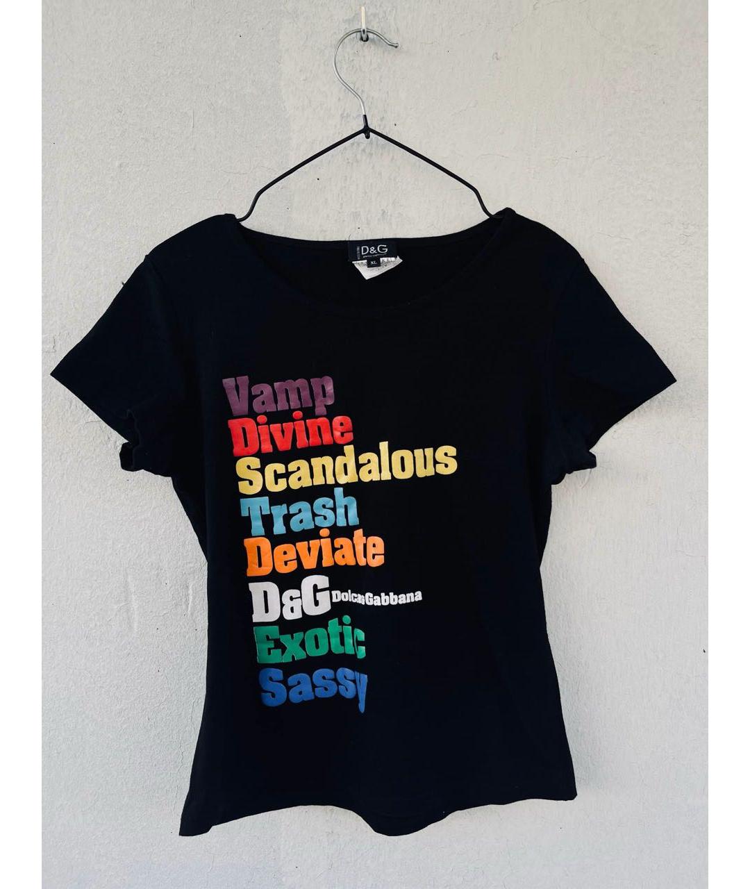 DOLCE&GABBANA Черная футболка, фото 3