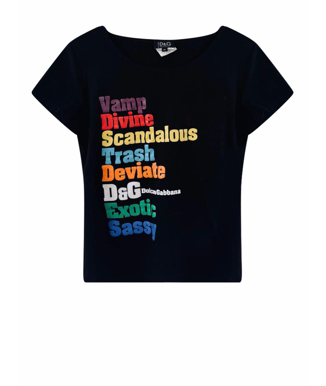 DOLCE&GABBANA Черная футболка, фото 4