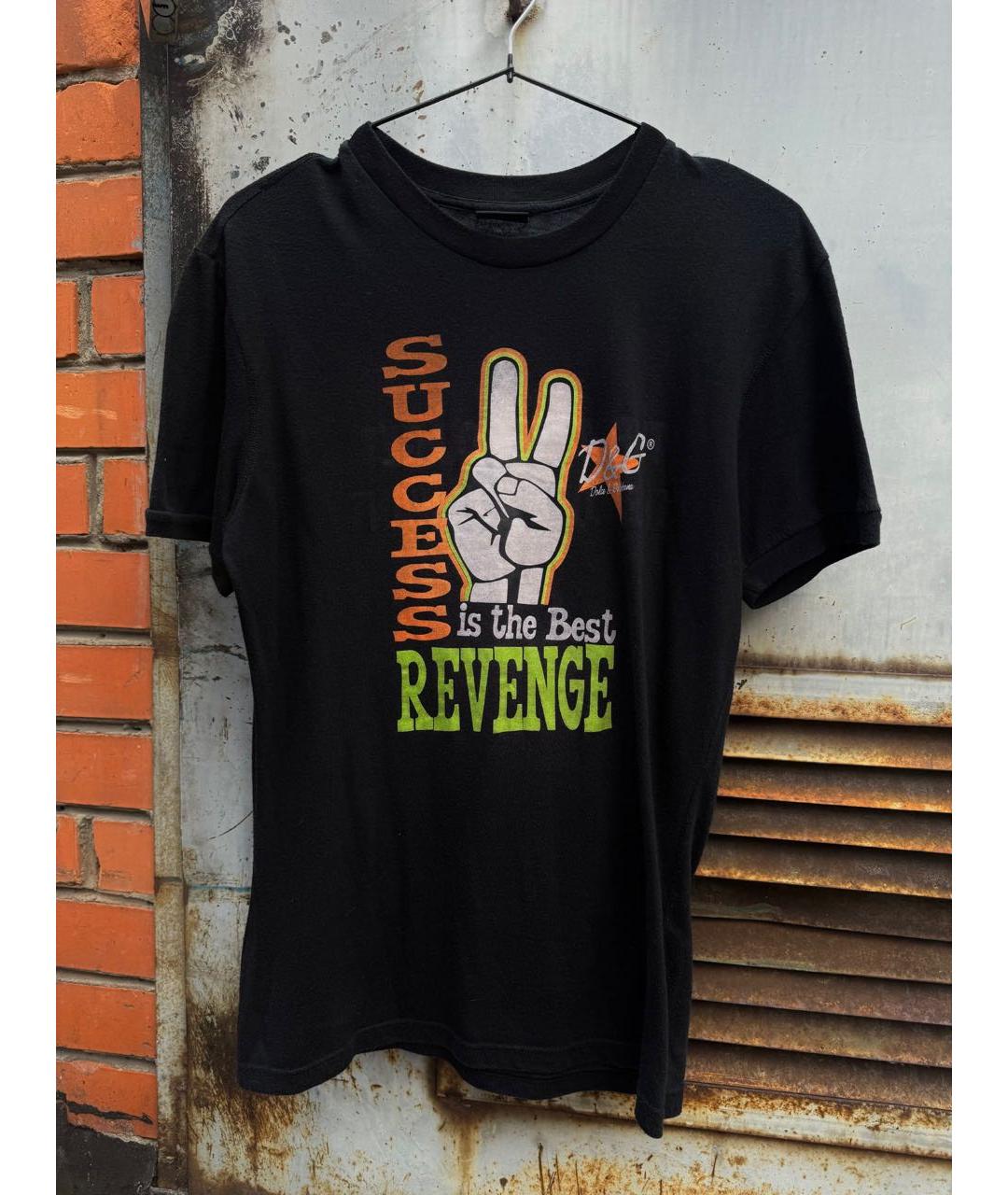 DOLCE&GABBANA Черная футболка, фото 3