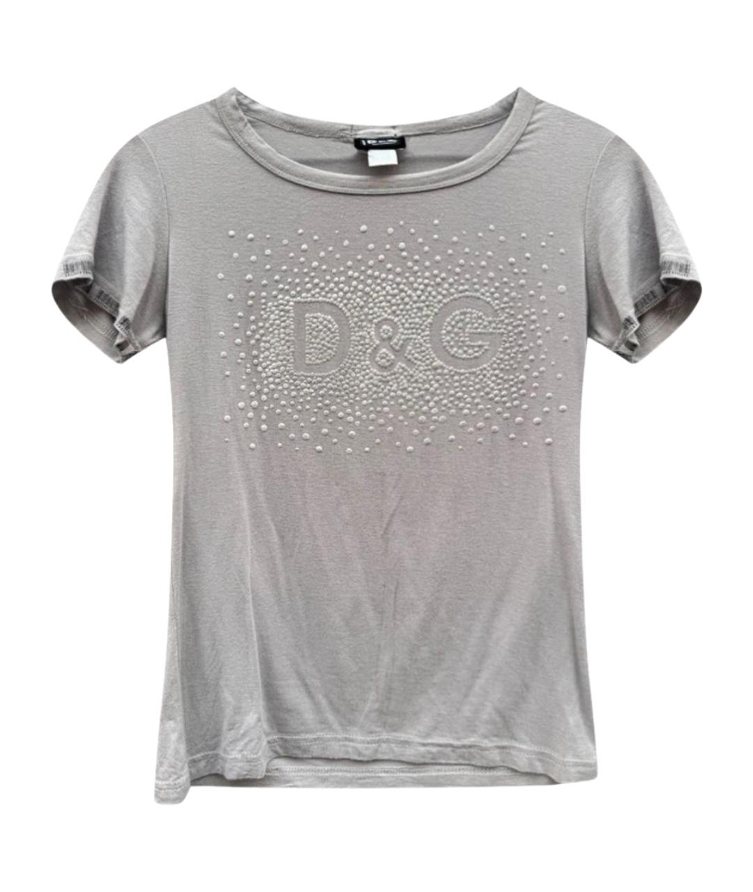 DOLCE&GABBANA Бежевая футболка, фото 1