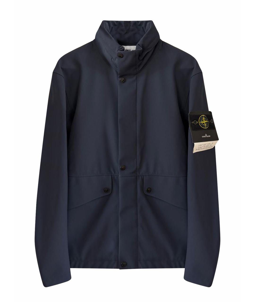 STONE ISLAND Темно-синяя куртка, фото 1