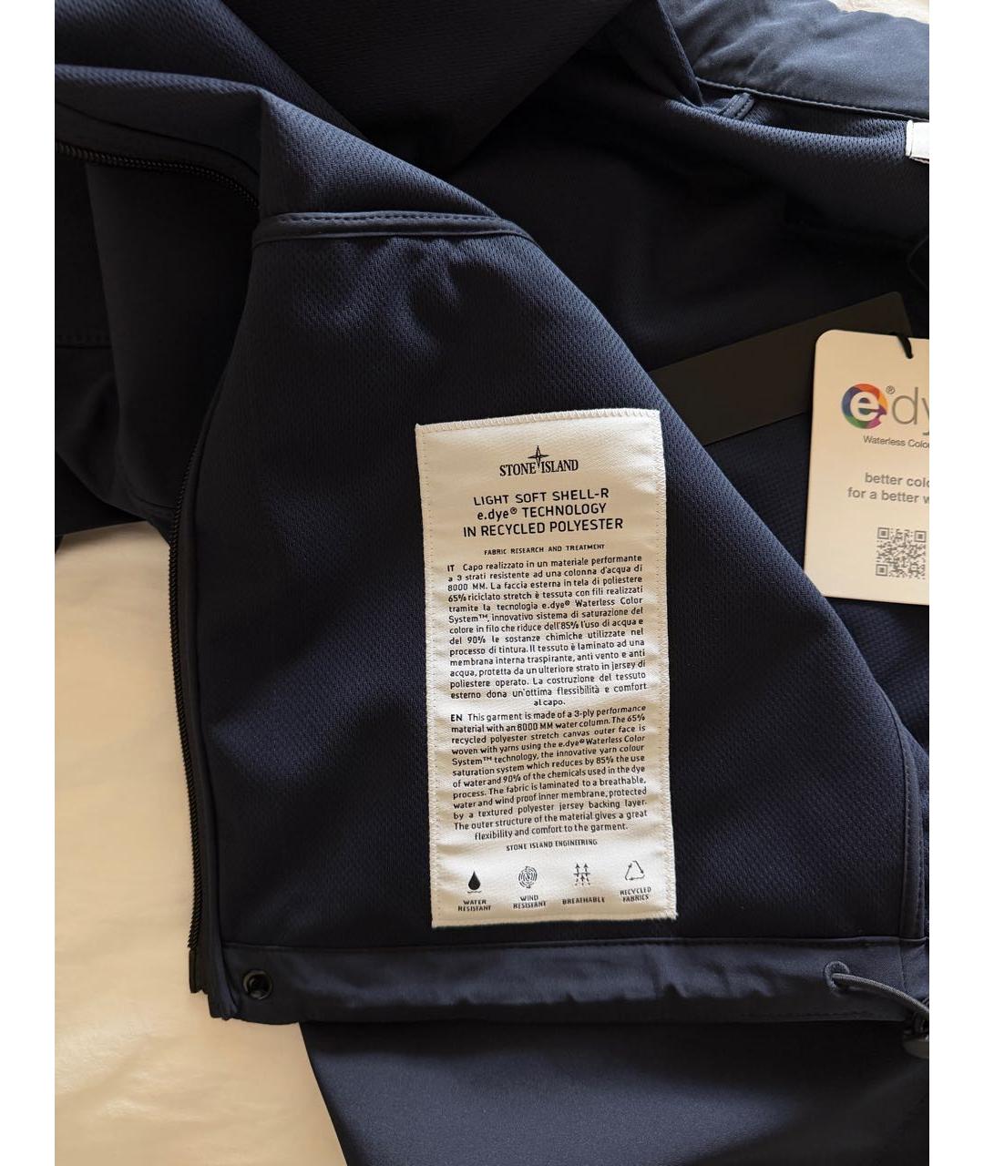 STONE ISLAND Темно-синяя куртка, фото 5
