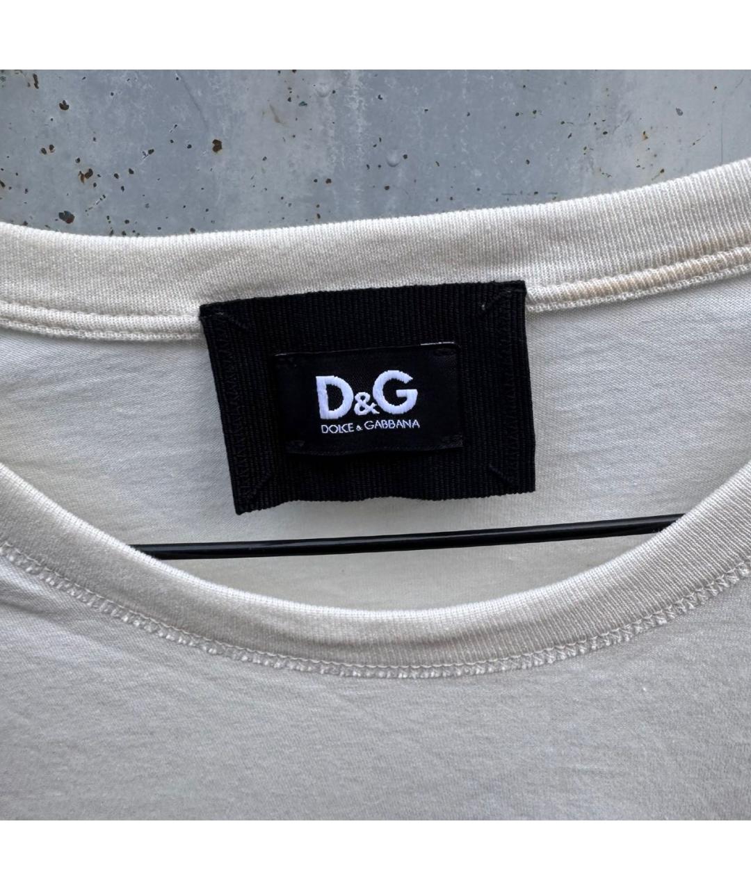 DOLCE&GABBANA Бежевая футболка, фото 3