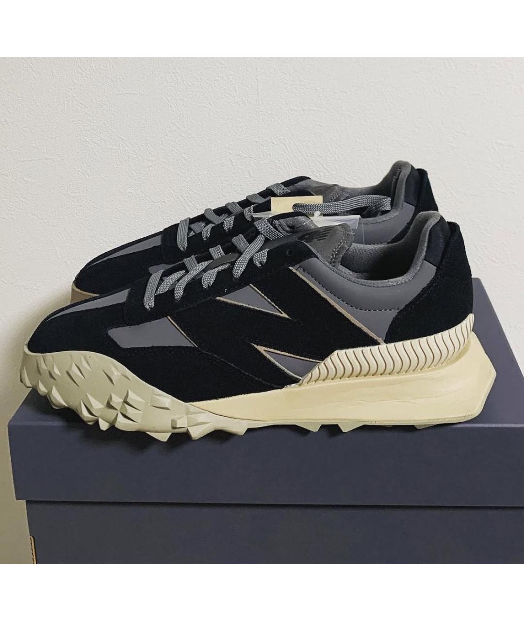 NEW BALANCE Черные замшевые низкие кроссовки / кеды, фото 7