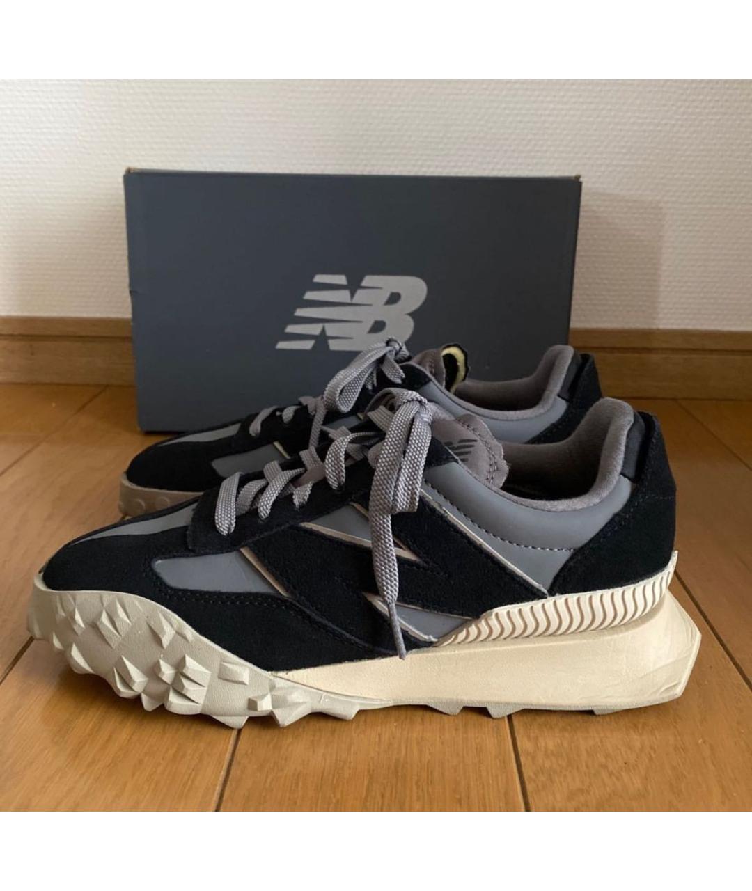 NEW BALANCE Черные замшевые низкие кроссовки / кеды, фото 5