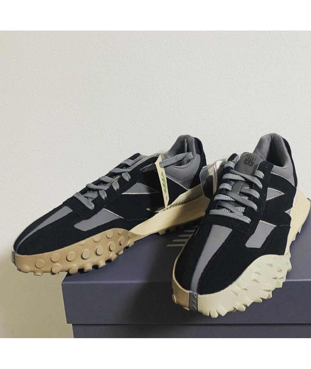 NEW BALANCE Черные замшевые низкие кроссовки / кеды, фото 8