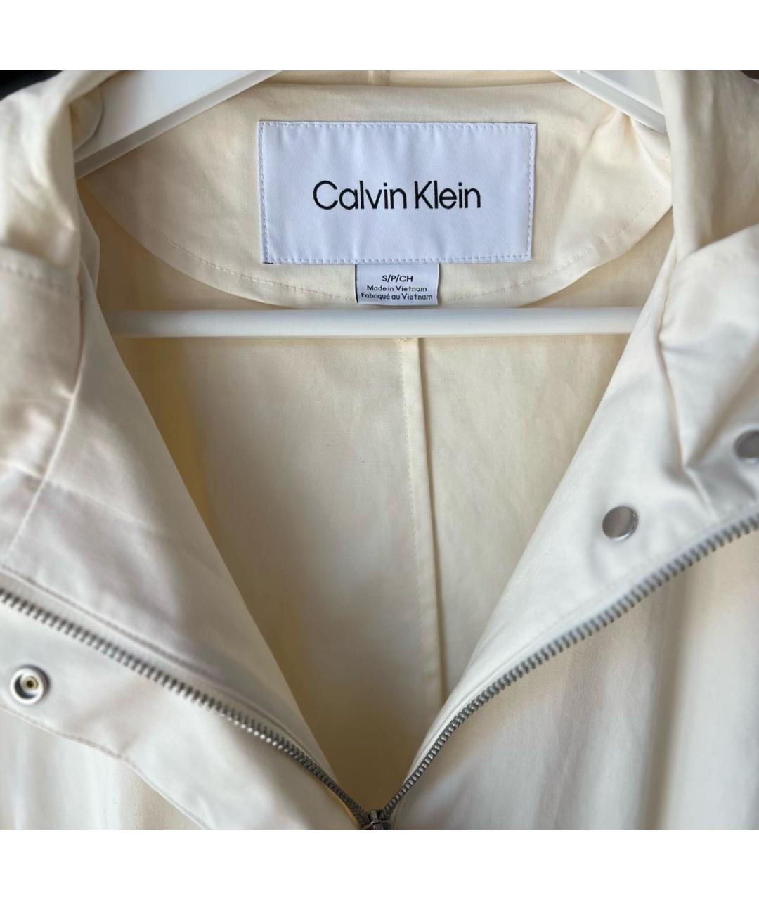CALVIN KLEIN Бежевый тренч/плащ, фото 3