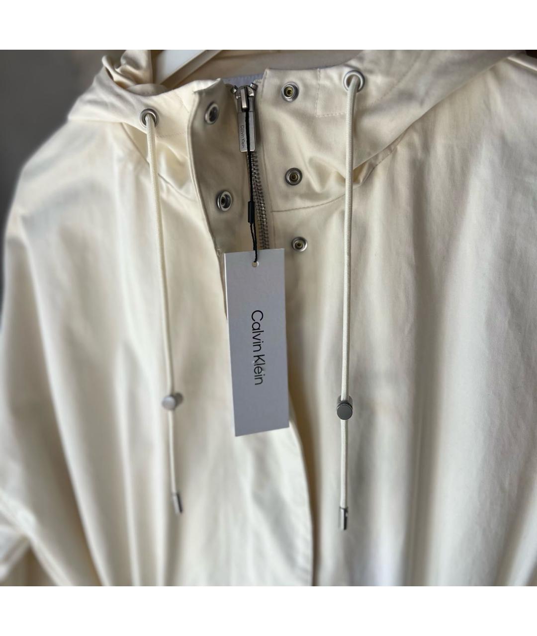 CALVIN KLEIN Бежевый тренч/плащ, фото 4