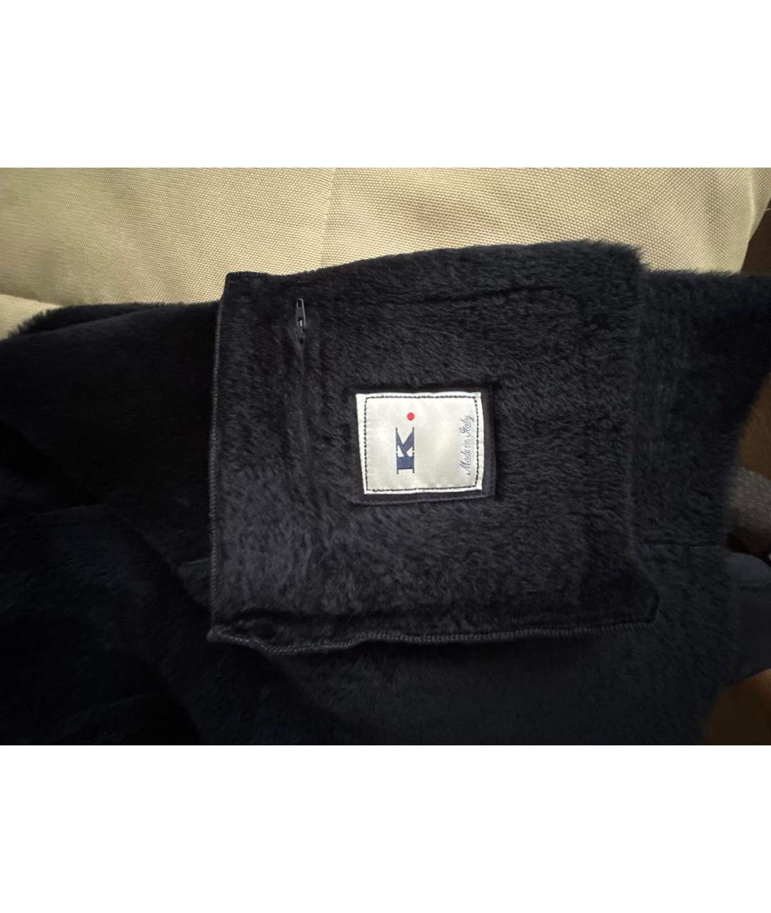 KITON Антрацитовая кожаная дубленка/шуба, фото 3