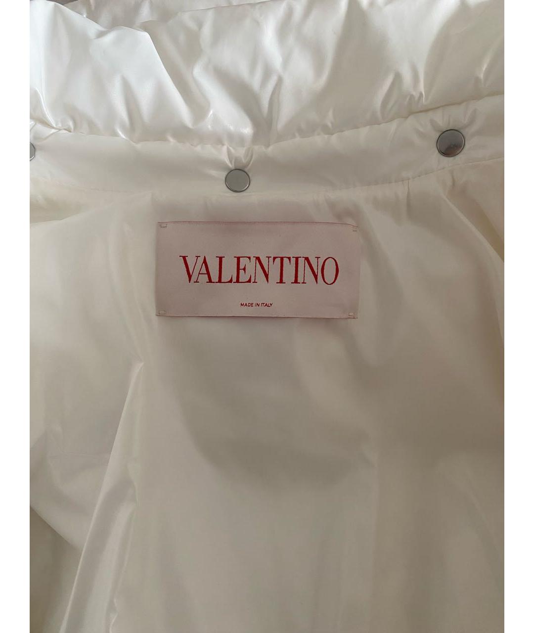 VALENTINO Белый полиамидовый пуховик, фото 3