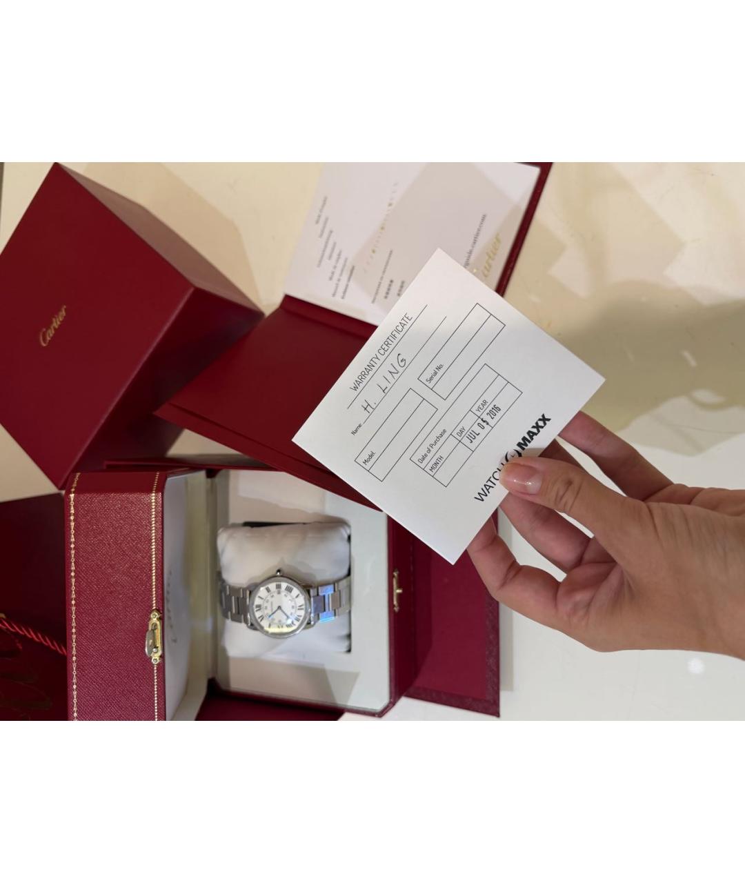 CARTIER Серебряные часы, фото 3