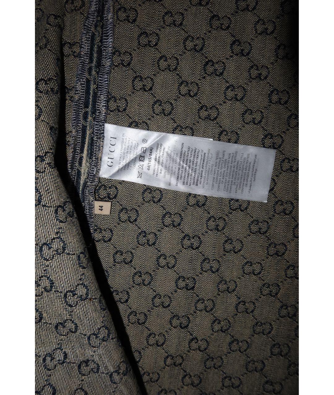 GUCCI Антрацитовая деним рубашка, фото 6