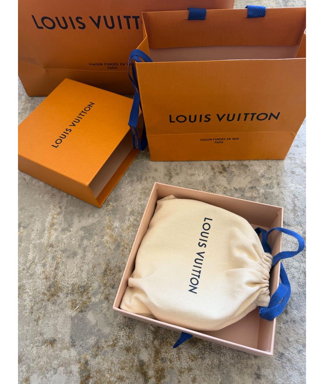 LOUIS VUITTON Черный кожаный ремень, фото 5