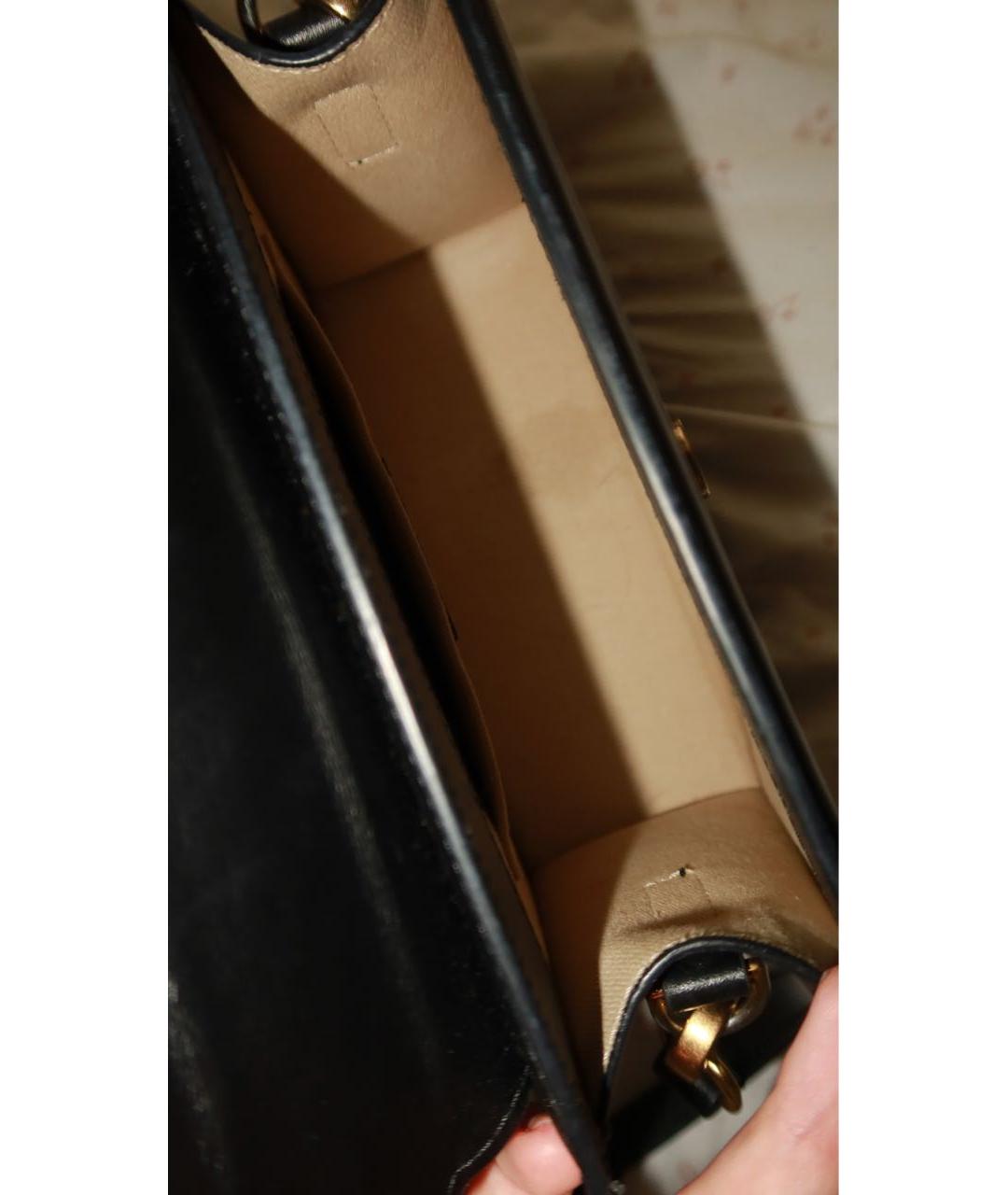 JACQUEMUS Черная кожаная сумка через плечо, фото 3