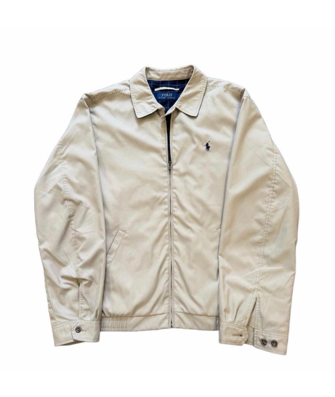 POLO RALPH LAUREN Бежевая полиэстеровая куртка, фото 1