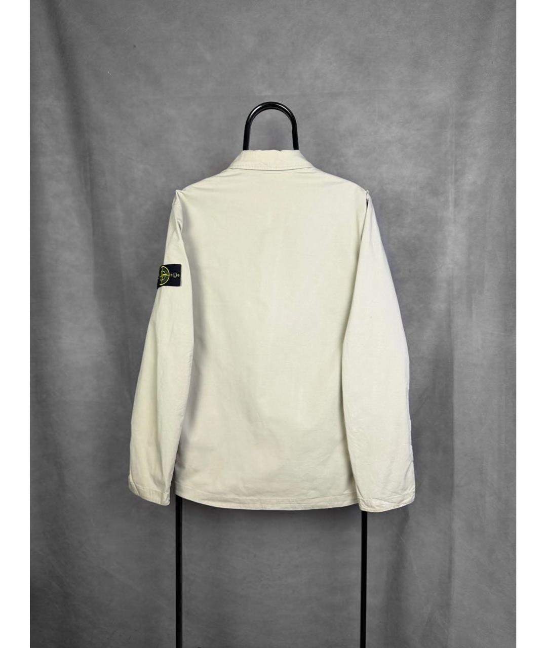 STONE ISLAND Бежевая хлопковая куртка, фото 2