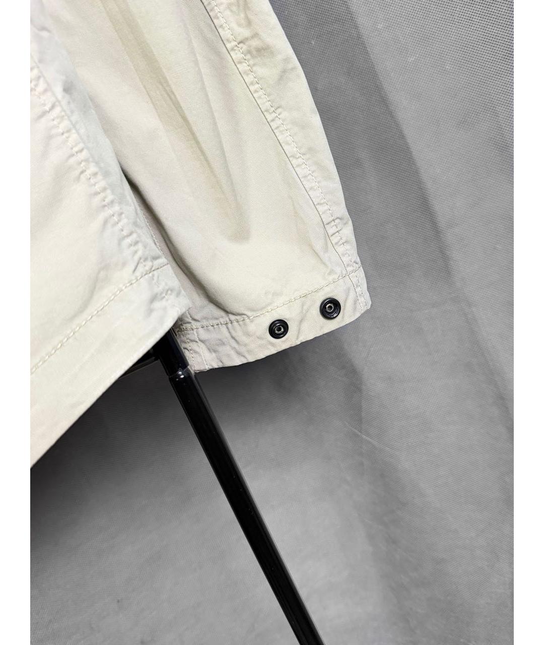STONE ISLAND Бежевая хлопковая куртка, фото 6