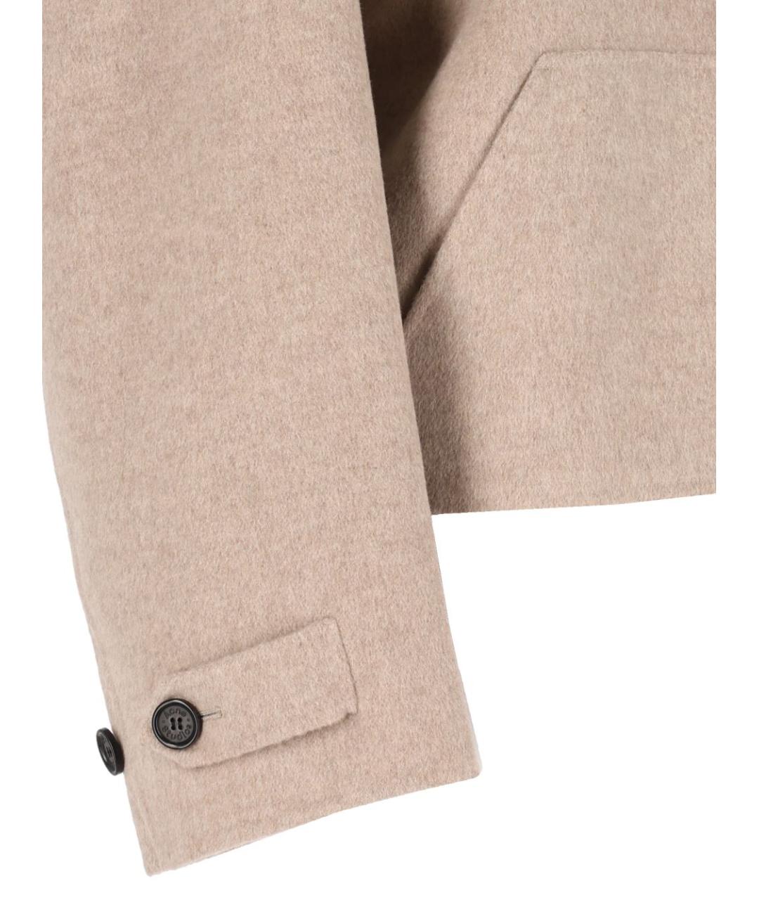 ACNE STUDIOS Бежевая шерстяная куртка, фото 4