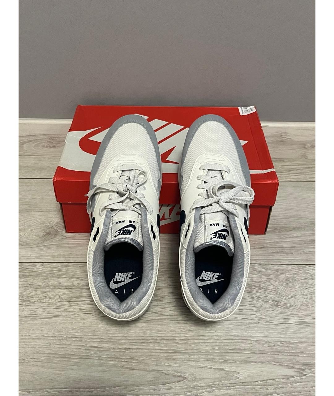 NIKE Белые низкие кроссовки / кеды из искусственной кожи, фото 3