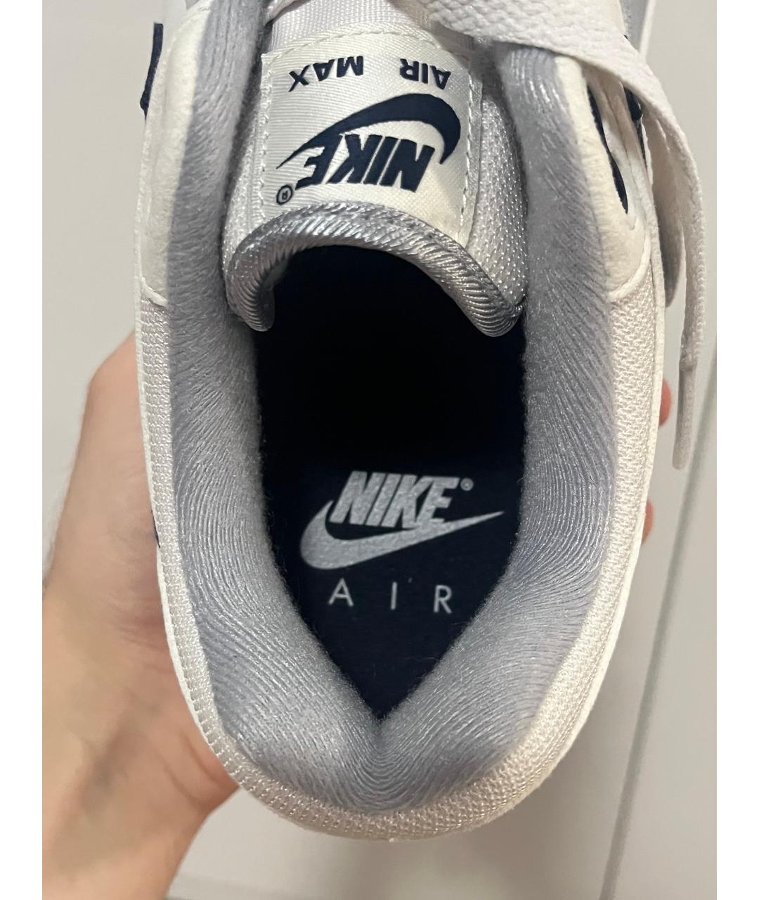 NIKE Белые низкие кроссовки / кеды из искусственной кожи, фото 8