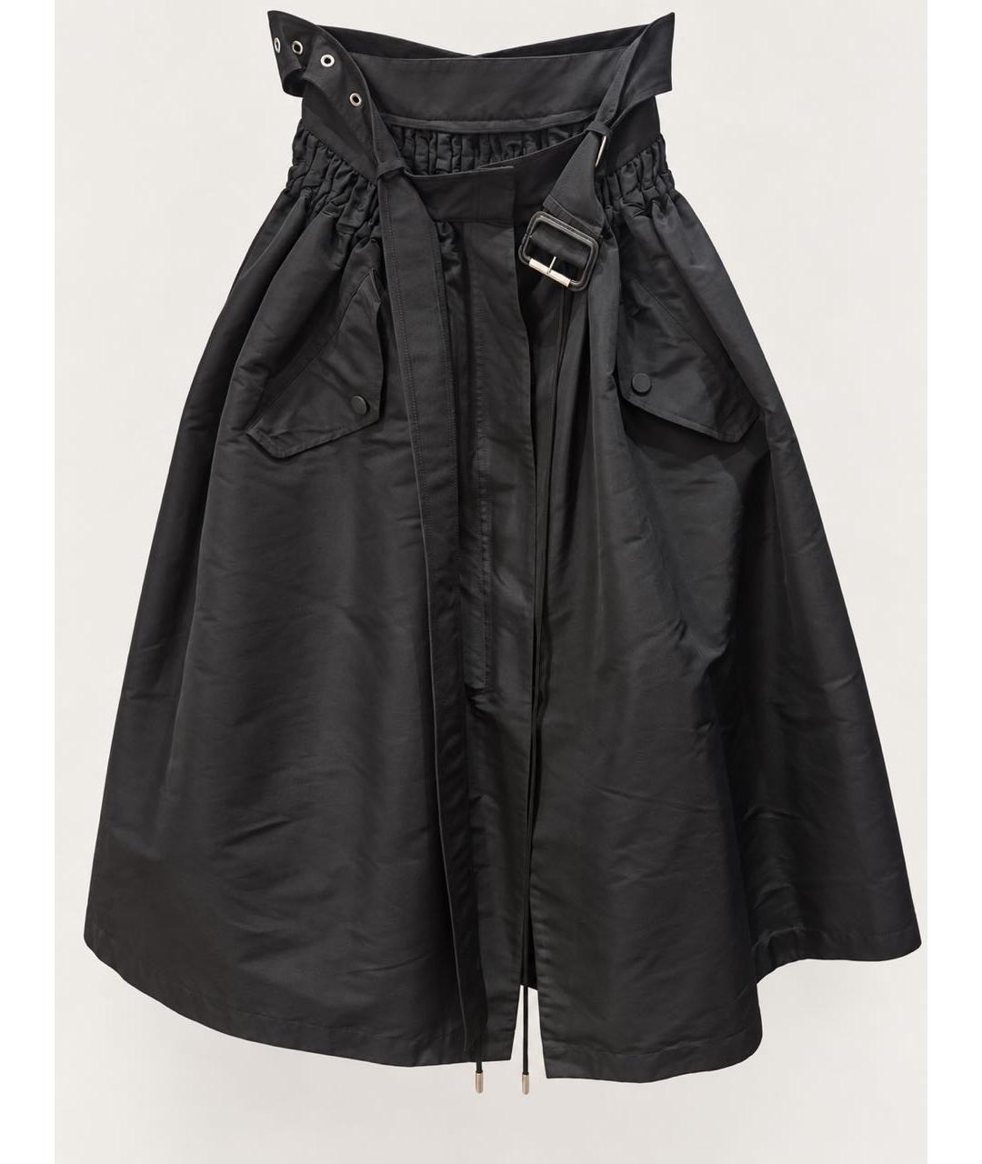 ALEXANDER MCQUEEN Темно-синяя юбка миди, фото 4