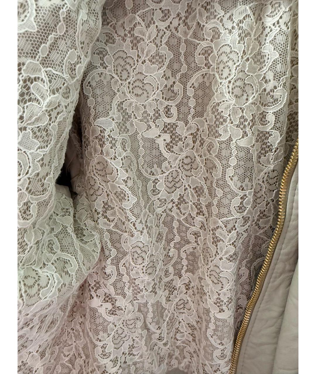 DOLCE&GABBANA Бежевая кожаная куртка, фото 4