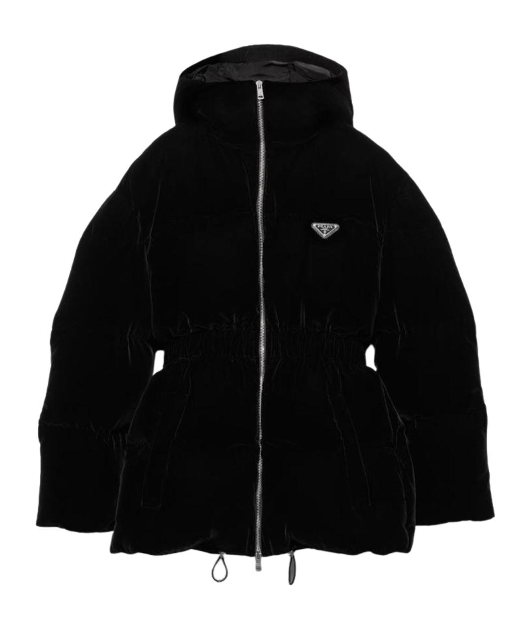 PRADA Черная вискозная куртка, фото 1