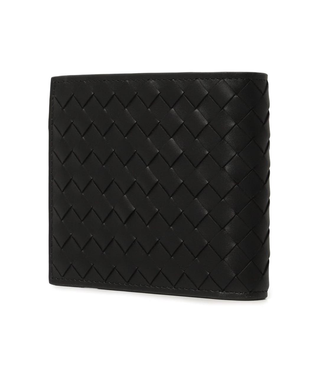 BOTTEGA VENETA Черный кожаный кошелек, фото 2