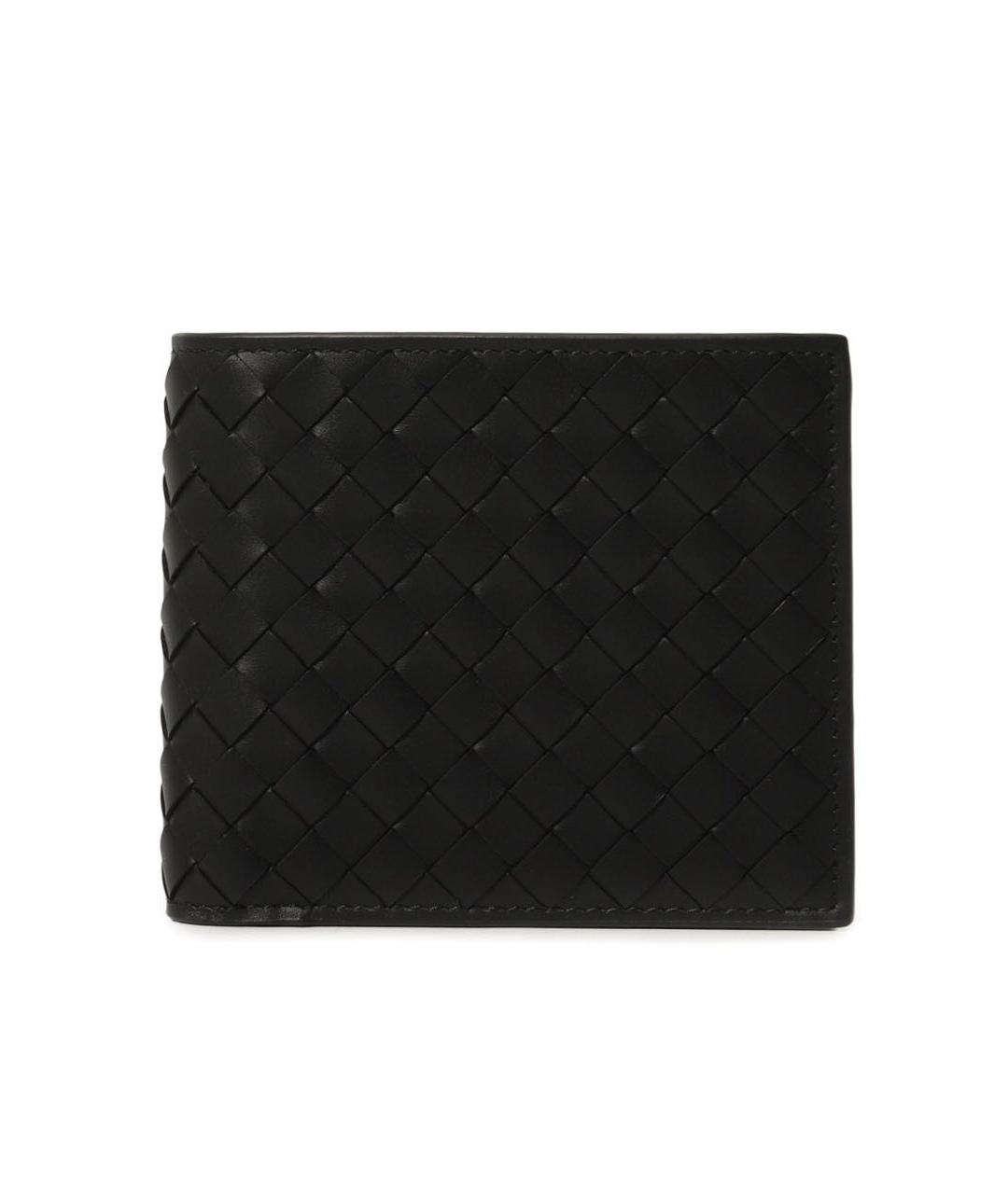 BOTTEGA VENETA Черный кожаный кошелек, фото 1