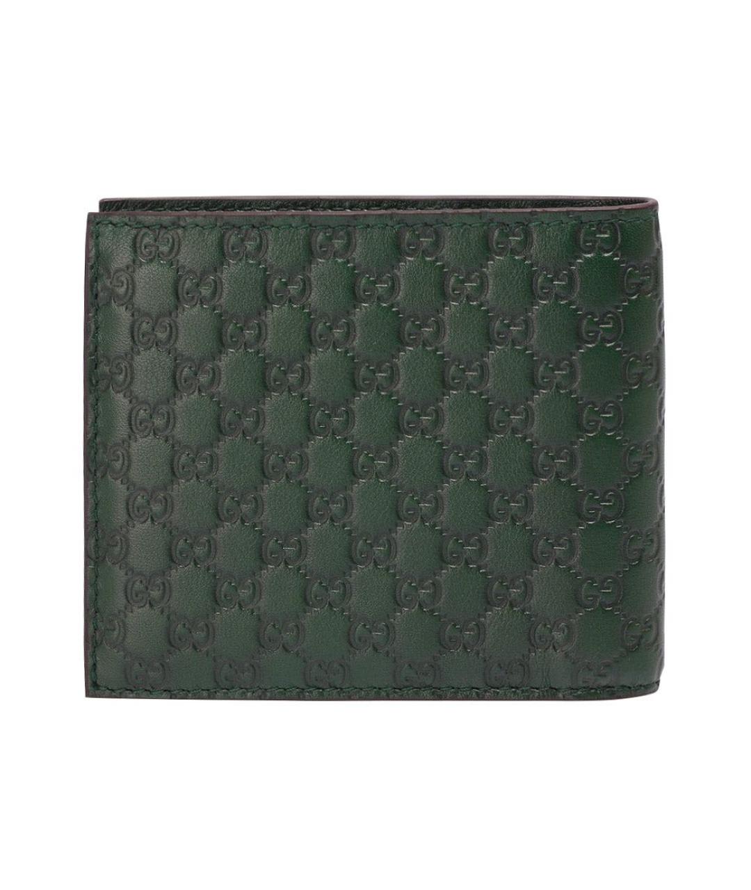 GUCCI Зеленый кожаный кошелек, фото 6