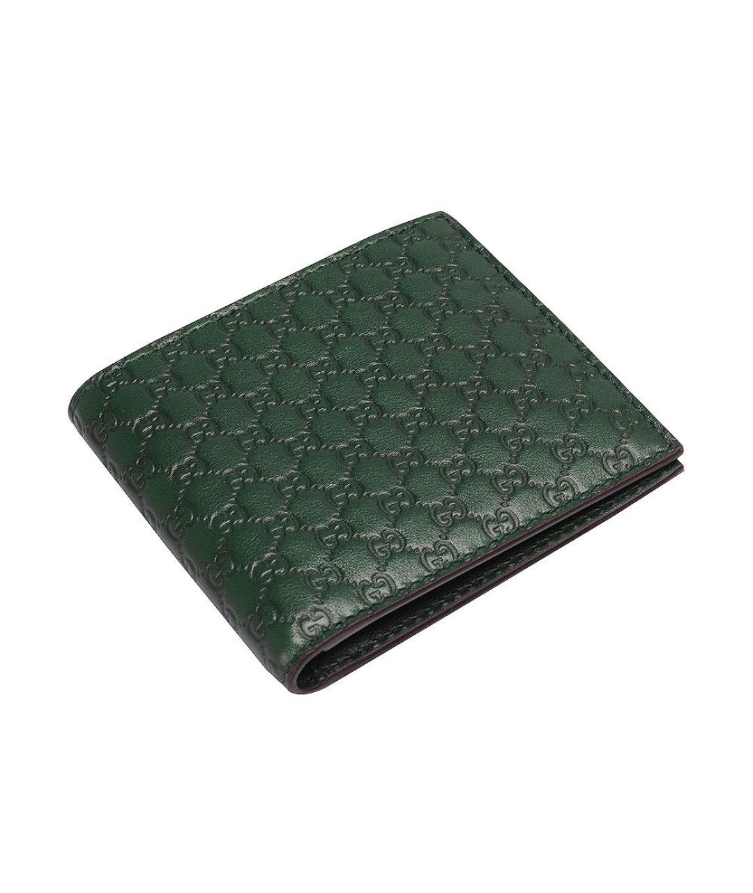 GUCCI Зеленый кожаный кошелек, фото 2