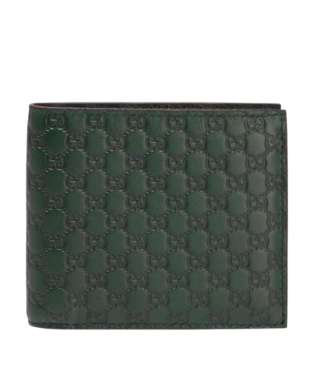 GUCCI Зеленый кожаный кошелек, фото 1