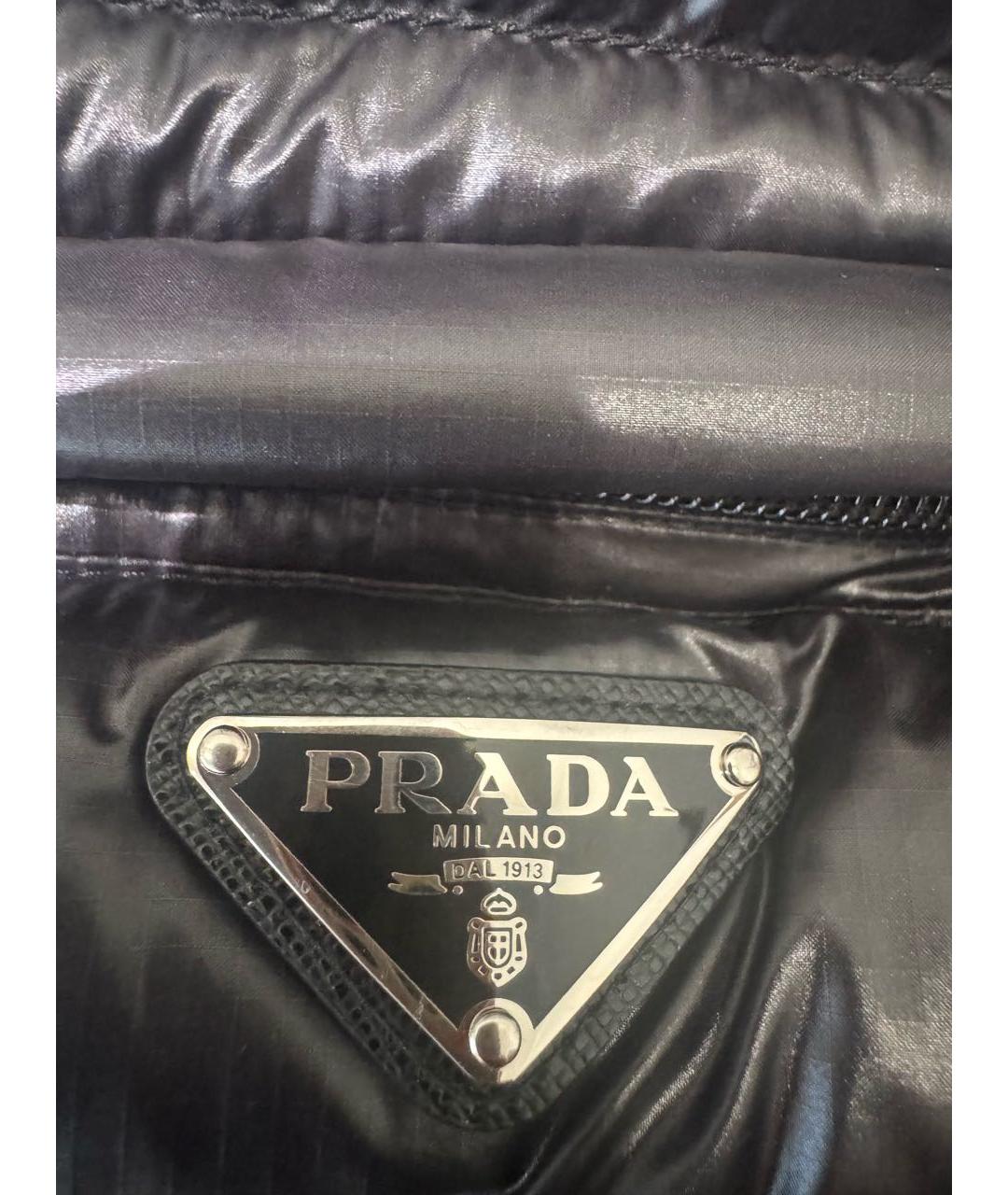 PRADA Черный нейлоновый жилет, фото 6