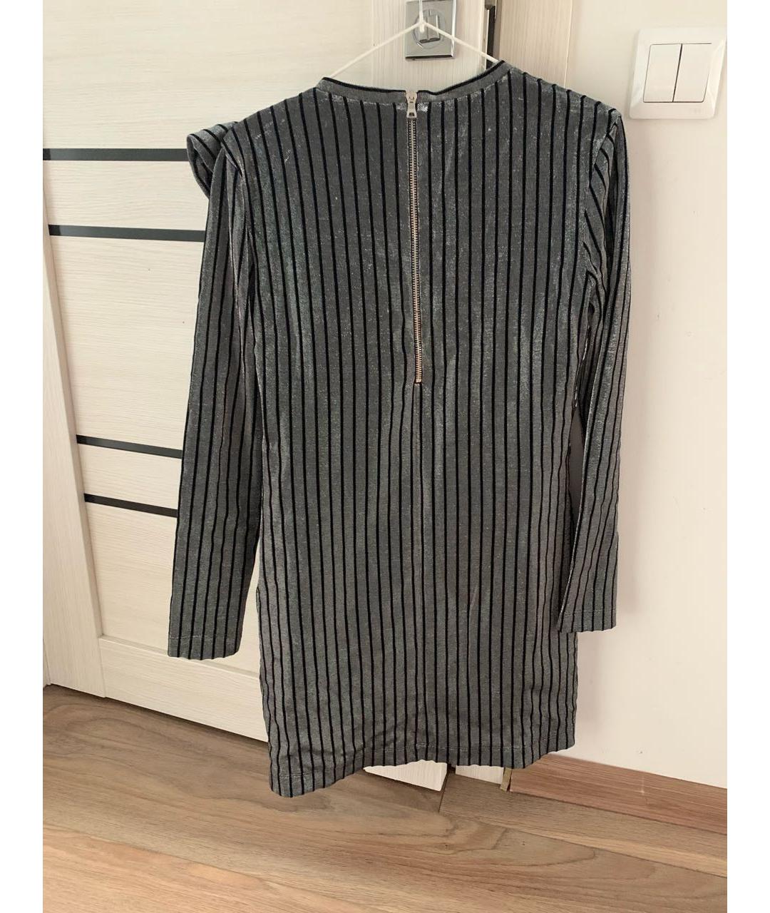 BALMAIN Черное хлопковое вечернее платье, фото 2